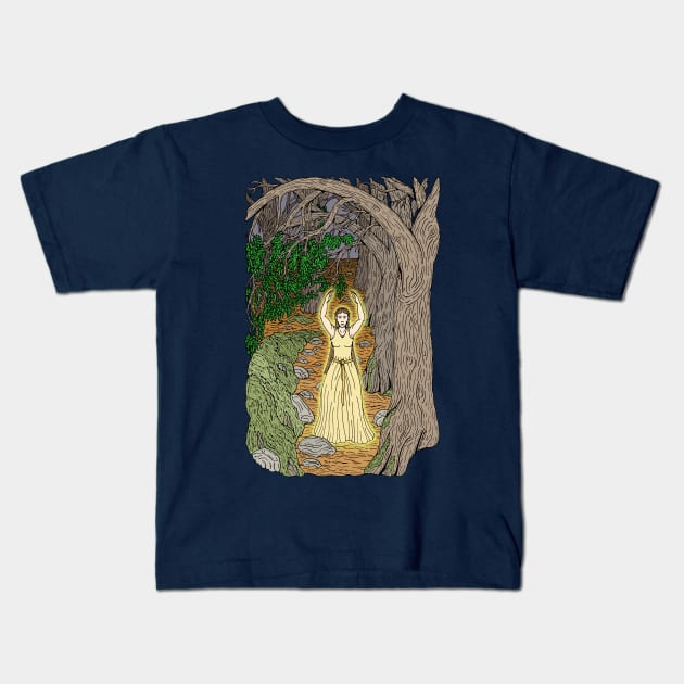 Eldritch Mistress Kids T-Shirt by AzureLionProductions